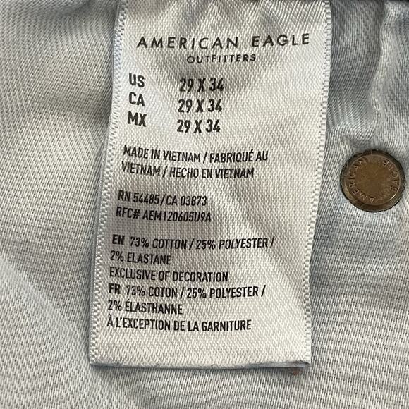 American Eagle SLIM Jeans Men’s 29x34 Blue Medium Wash Airflex+ Stretch Denim - Picture 9 of 11